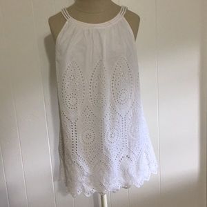 Beautiful eyelet top